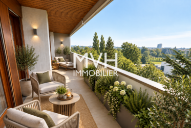 Appartement rénové 9ème étage avec vue sur le Mont-blanc